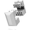 EZDIY-FAB GPU VGA PCIe 8 pin U Turn 180 Gradi Angolo Connettore Scheda Adattatore di Alimentazione per Scheda Grafica Desktop di Tipo Standard 2 Pack Bianco