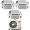 TCL Climatizzatore Inverter Trial Split a Cassetta 12+12+18 con MT4250 Wi-Fi R-32 Classe A++ ,