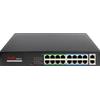 Switch PoE 16 porte RJ45 + 2 RJ45 Uplink SW1816POE-160-E
