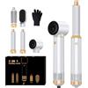 MogaWave Airbrush Hair Styler Pro Air Styler 5 in 1 con asciugacapelli da 1000 W, spazzola per asciugacapelli, spazzola ad aria calda, spazzola rotonda, ferro arricciacapelli automatico, dispositivi