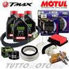 MOTUL - HIFLO - NGK - EBC Tagliando YAMAHA T-MAX 500 2008-2012 Kit Olio FIltri Candele Pastiglie Cinghia