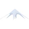 Outsunny Struttura Parasole Tendone Gazebo Impermeabile in Poliestere, Bianco