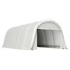 Outsunny Garage Auto Tenda Garage Esterno UV50+ Telaio Zincato 3.6x7.2 m Crema | Aosom Italy
