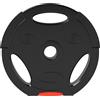 SPORTNOW Kit Pesi con 2 Dischi da 5 kg e 2 Dischi da 2.5 kg in Polipropilene e Sabbia, Ø27x4.5 cm e Ø24x3.5 cm, Nero | Aosom Italy