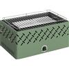 Outsunny Barbecue Portatile a Carbone con Ventilatore Integrato per Esterni, Verde Chiaro | Aosom Italy