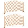 Outsunny 2 Pannelli Recinzione Espandibili, Giardino in Legno, 180x30x103 cm, Marrone | Aosom Italy