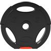 SPORTNOW Kit Pesi con 2 Dischi da 7.5 kg e 2 Dischi da 5 kg in Polipropilene e Sabbia, Ø30x5.5 cm e Ø27x4.5 cm, Nero | Aosom Italy