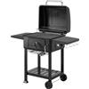 Outsunny Barbecue a Carbone, Griglia Smoker con Ruote per Uso Esterno, Nero | Aosom Italy