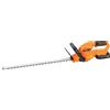 Outsunny Tagliasiepi a Batteria 18V con Batteria da 2Ah, Caricatore, Lama a Doppia Azione 51cm, Arancione | Aosom Italy