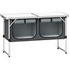 Outsunny Mobile da Campeggio Pieghevole con Armadietto, Argento | Aosom Italy