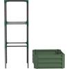 Outsunny Fioriera da Esterno Grande con Gabbia e Fondo Aperto per Piante Rampicanti 61x61x140 cm Verde | Aosom Italy
