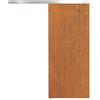 HOMCOM Porta Scorrevole 90x210 cm, Armadi Kit Montaggio, Binario, Effetto Legno Marrone | Aosom Italy
