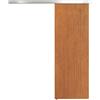 HOMCOM Porta Scorrevole 75x210cm, Armadio Kit Montaggio, Binario, Effetto Legno Marrone | Aosom Italy