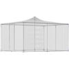 PawHut Pollaio per Galline da Esterno con Tetto e Serrature, in Acciaio Zincato, 4x3x2 m, Argento | Aosom Italy