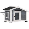 PawHut Cuccia per Cani Casetta per Cani da Esterno in Legno, 98x76x69.5cm | Aosom Italy