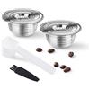 RECAFIMIL Confezione da 2 Filtri per Caffè Riutilizzabili, Caffè Capsule Ricaricabili in Acciaio Inox Compatibili con Macchine da Caffè Bialetti