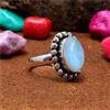 Meravigliosi Pietra Lunare Arcobaleno Gemma 925 Argento Sterling Fatto a Mano
