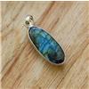 Fantastici Pietra Labradorite 925 Pendente Argento Sterling S-321