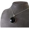 Meraviglioso Pendente In Argento Sterling 925 Con Gemma Di Onice Nero BOG-857