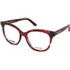 Love Moschino MOL654 LHF | Occhiali da Vista Graduati | Plastica | Cat Eye | Blu, Trasparente, Bordeaux | Adrialenti