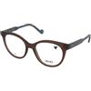 LIU JO LJ2787 200 | Occhiali da Vista Graduati | Prova Online | Plastica | Tondi | Marrone, Trasparente | Adrialenti