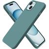 BUYDOT Custodia per iPhone 15, in silicone [protezione contro le cadute di grado militare] [fodera in microfibra antigraffio] custodia in silicone ultra sottile antiurto custodia per telefono da 6,1