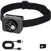 VBESTLIFE Fotocamera Montata Sulla Testa con Lampada Frontale a LED, Action Cam Indossabile HD 1080P 2MP per attività Notturne All'aperto, Ciclismo, Pesca (64G)
