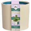 Elho Lex Pott set di 3 - Vasi per Interno - 100% Plastica Riciclata - Ø 11, 13 & 14 cm - Crema Vellutata