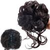 GWAWG Hair Accessories Bun Claw Clip Messy Bun Ponytail Extension Claw Clip Hair Extension Clip Hair Scrunchies for Women (Black Brown)