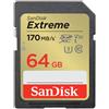 SanDisk 64GB SDXC Extreme 170MB/s - ITALIA