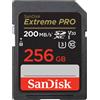 SanDisk 256GB SDXC Extreme Pro UHS-I U3 V30 200MB/s - ITALIA