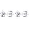 Reffeer Orecchini a perno in argento sterling 925 con margherita, per donna, con fiori, piccoli orecchini, 0.2 inch, Argento, Non pietra preziosa