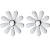 Reffeer Orecchini a perno in argento Sterling 925 massiccio per donne e ragazze, graziosi orecchini a forma di margherita, Argento sterling, Nessuna pietra preziosa, AAE151+GiftBox