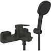 Grohe Cubeo Rubinetto/Miscelatore Monocomando per Vasca-Doccia Con Set Supporto Doccia Nero Opaco - 1018142430 ,
