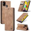 WenBaby CaseMe Cover per Samsung Galaxy M31, Magnetica Cover a Libro con Slot per Schede, Custodia in PU Pelle Portafoglio per Samsung Galaxy M31, Marrone