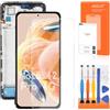 AGCUT 6.67 Schermo LCD per Xiaomi Redmi Note 12 PRO 4G LCD Display per Redmi Note 12 PRO 4G 2209116AG Touch Screen Digitizer Ricambio Assembly + Riparazione Strumenti + Telaio (Nero)