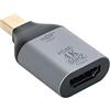 cablecc Mini DisplayPort DP Source a HDMI Sink Display 4K @ 60hz Ultra HD Converter Adapter per Laptop Mac