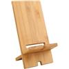 CutitiUU Staccabile per Telefono in Legno da Scrivania,Supporto multifunzionale in legno per telefoni cellulari,Supporto di ricarica per telefoni cellulari,Stand Telefono,in bambù ecologico (Dritto)