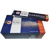 Räucherware Vijayshree Golden Nag Series Bastoncini di incenso Masala Agarbathi, confezione da 12 pezzi, 180 g, con supporto per bastoncini Dorato Nag Darshan