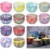 AFASOES 12 Pz Barattoli di Latta per Candele Barattoli vuoti per candele Contenitori per Candele Vasetti per Candele Fai da Te Lattine Candela da Viaggio per Artigianato Spezie Gioielli Candele