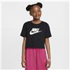 Nike T-shirt ridotta Nike - Ragazza - Nero