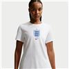 Nike T-shirt Nike Football Inghilterra - Donna - Bianco