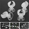 Pssopp Ventose per Acquario, Supporto per Tubo dell'Aria, Portamonete per Acquario, Ventose con Morsetti, Porta Filo, 4pcs (Dia 14.6mm, Bianca)