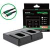 Patona Premium DUAL PD Performance Caricabatterie Per PANASONIC DMW-BLK22 incl. USB-C INPUT/OUTPUT
