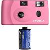 Yashica MF-1 Snapshot camera Rosa
