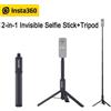 Insta360 2-in-1 Invisible Selfie Stick + Tripod for X3, GO 2, ONE X2, ONE R, ONE X