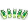 Uadme Livella Bolla Piccola, 5 Pezzi Spirit Level Bubble, 15 x 15 x 40 mm Mini Livella a Bolla, Strumenti di Layout degli Strumenti di Misura del Contrassegno di Livello