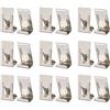QUARKZMAN 26x14mm Cornice Tabellone Metallo Molla Giro Clip Gancio x 30pz Rotante Clip Supporto per Foto Muro Gancio e Fai-da-Te Artigianato, [Argento]