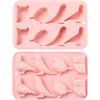 Stiesy 2 stampi in silicone a 8 cavità a forma di uccello, riutilizzabili, a forma di gufo, piccione, pappagallo, stampo in silicone per fondente per torte, cioccolato, stampi creativi per sapone,