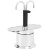 AUNMAS Macchina per caffè a doppio tubo, Design doppio per due tazze simultanee Materiale in lega di alluminio Conveniente per casa ufficio e caffè Macchina